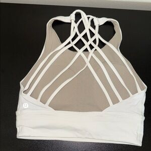 lululemon athletica Cream Strappy Sports Bra